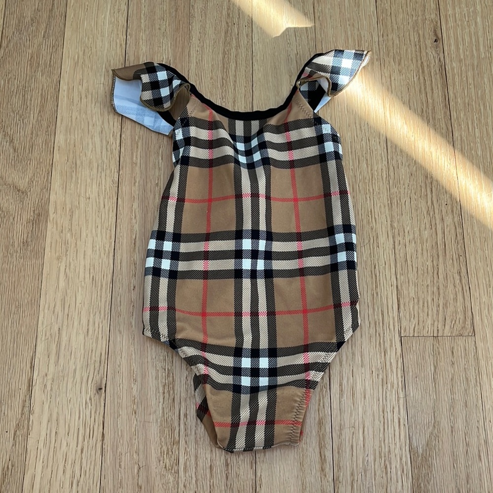 Adorable Burberry baby 12 month swimsuit